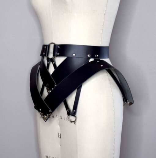 leather peplum belt