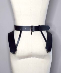 leather peplum belt