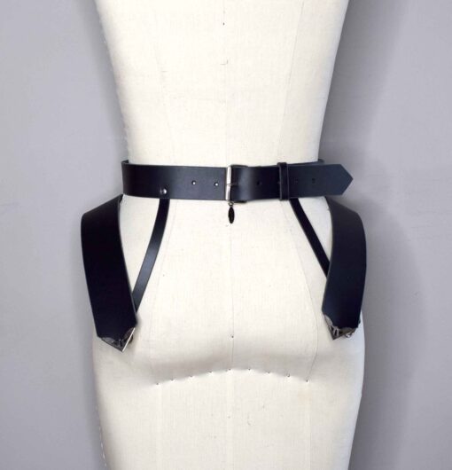 leather peplum belt