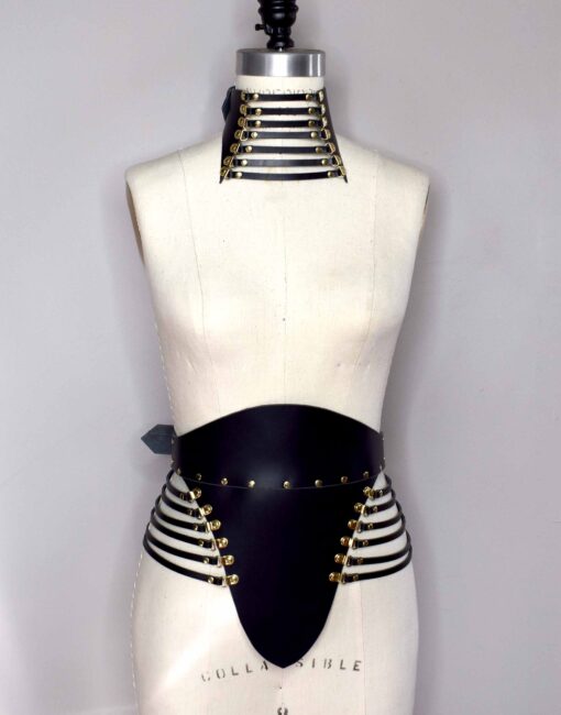 Dinah Leather Waist Cincher Belt - Image 6