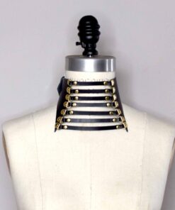 Dinah Strappy Leather Posture Collar