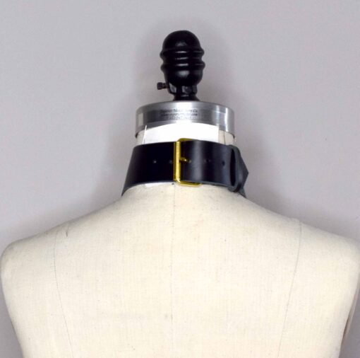 Dinah Strappy Leather Posture Collar - Image 4