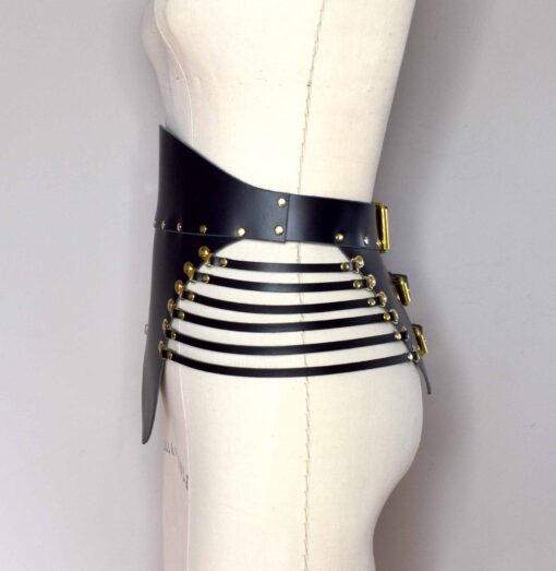Dinah Leather Waist Cincher Belt - Image 3