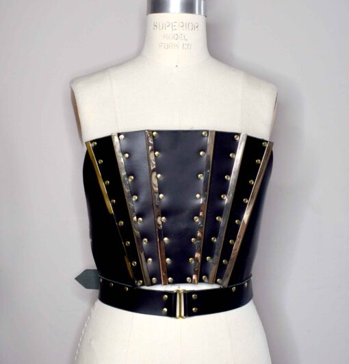 Morgana Leather Stay Bodice Top - Image 2