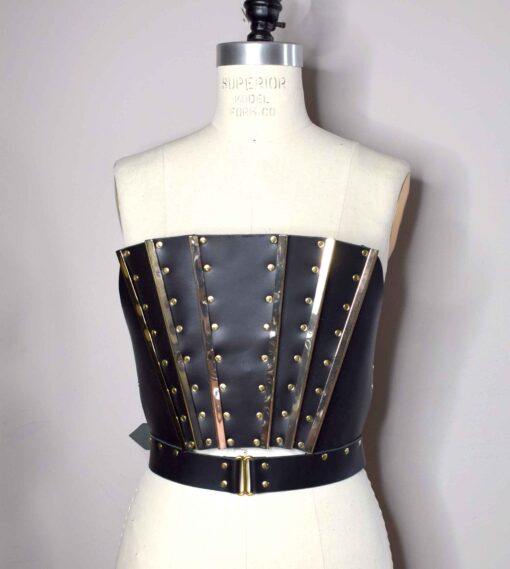 Morgana Leather Stay Bodice Top - Image 3