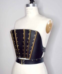 Morgana Leather Stay Bodice Top