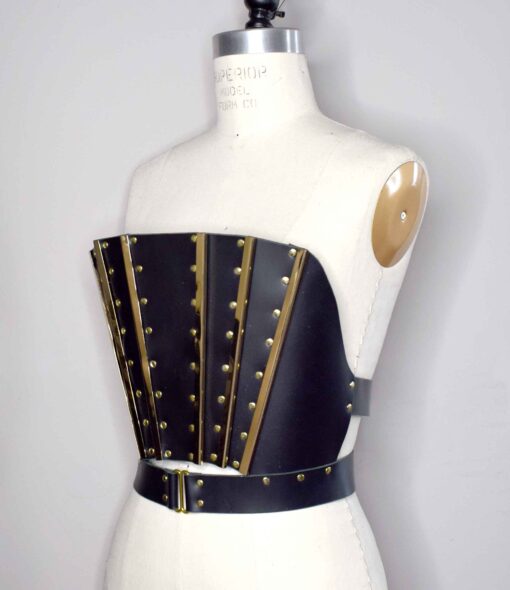 Morgana Leather Stay Bodice Top