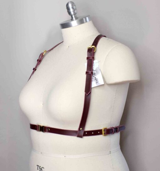 Jay Simple Leather Chest Harness - Image 2