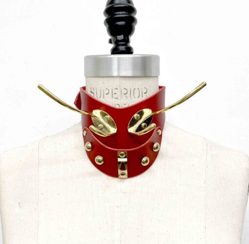 Mantis Leather Horned Posture Collar - Image 2