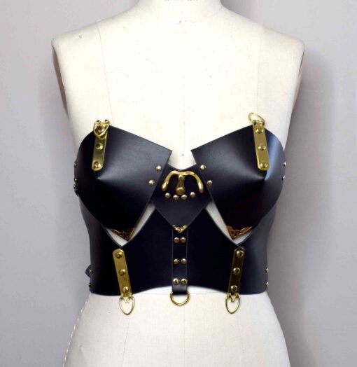 Mantis Leather Bustier Harness