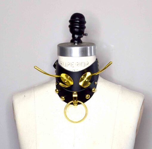 Mantis Leather Horned Posture Collar