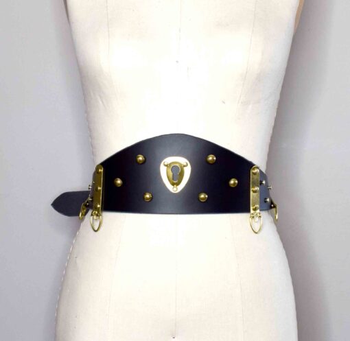 Mantis Wide Leather Waist Belt