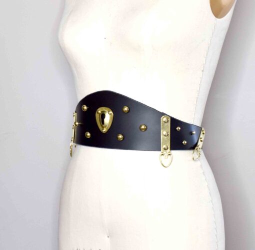 Mantis Wide Leather Waist Belt - Image 2