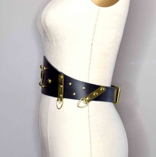 Mantis Wide Leather Waist Belt - Image 3