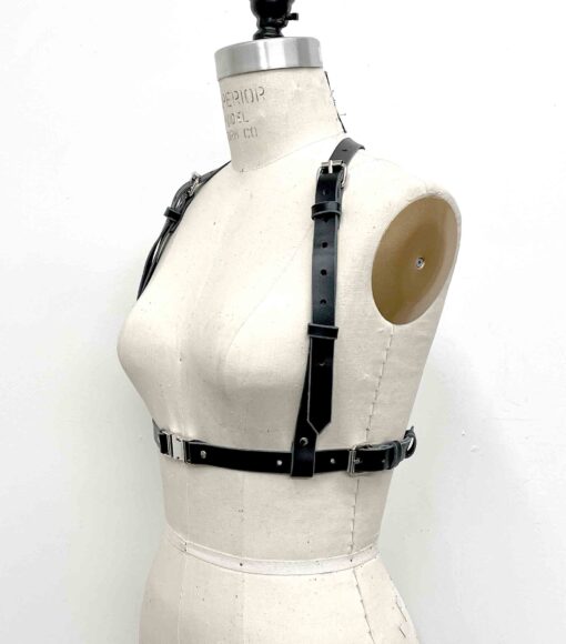 Jay Simple Leather Chest Harness || READY TO SHIP L/XL, 2X/3X - Image 2