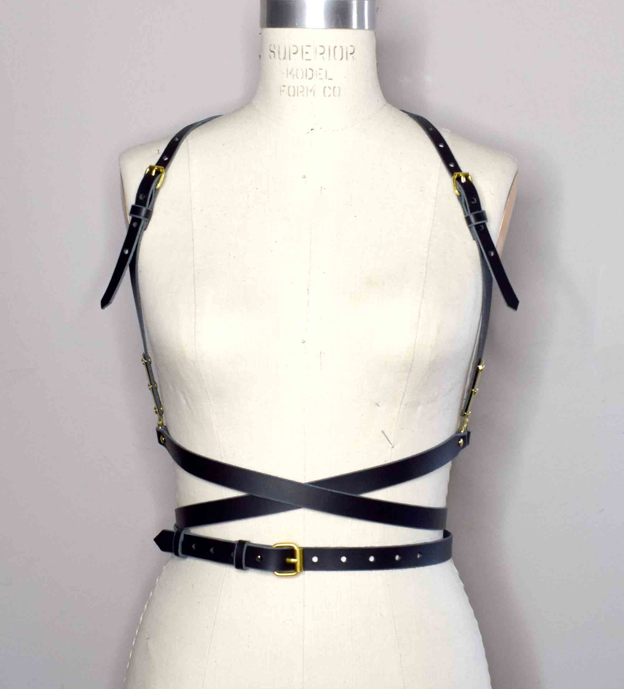 Nymph Wrapped Leather Harness LoveLornLingerie