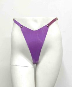 Bebe Ombre Vinyl Transparent High Cut Thong