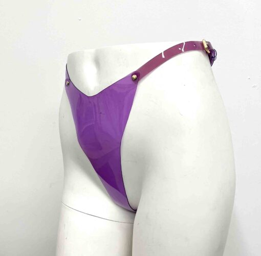 Bebe Ombre Vinyl Transparent High Cut Thong - Image 3