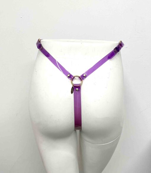 Bebe Ombre Vinyl Transparent High Cut Thong - Image 5
