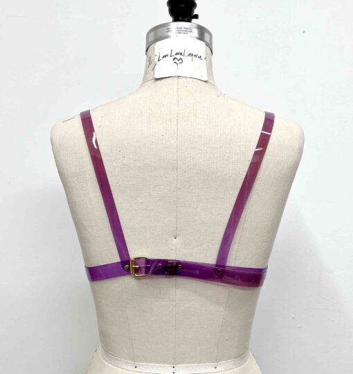Bebe Ombre Vinyl Transparent Triangle Bra - Image 6