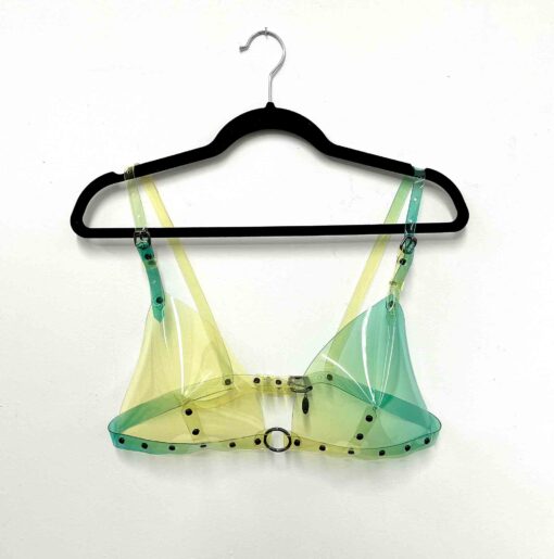 Bebe Ombre Vinyl Transparent Triangle Bra - Image 2