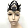 Juliet Black Leather Crown