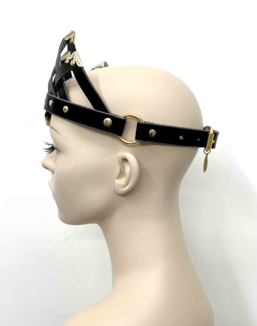 Juliet Black Leather Crown - Image 7