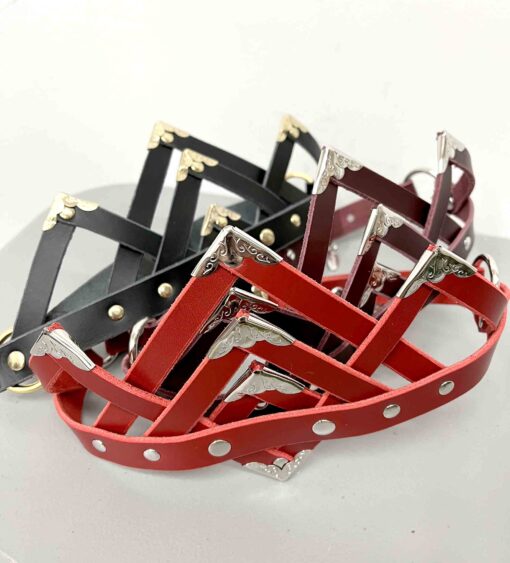 Juliet Black Leather Crown - Image 9