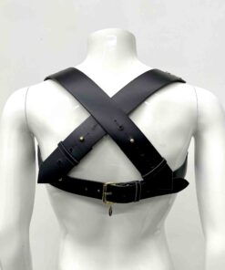 men leather chest harness