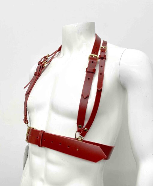 The Utilitarian Men's Leather Chest Harness - Image 2