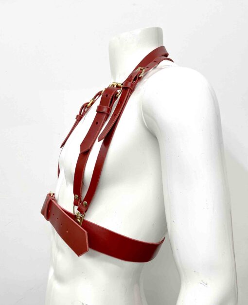 The Utilitarian Men's Leather Chest Harness - Image 4
