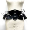 Morgana Leather Pannier Waist Cincher Belt