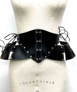 Morgana Leather Pannier Waist Cincher Belt