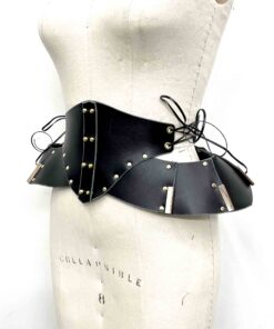 Morgana Leather Pannier Waist Cincher Belt