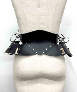 Morgana Leather Pannier Waist Cincher Belt