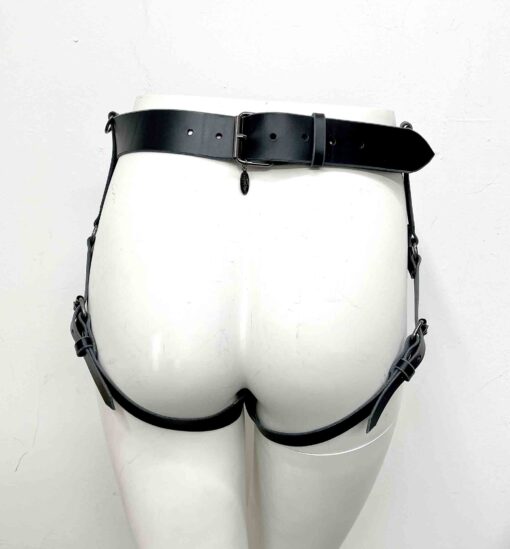The Utilitarian Leather Strap On Harness Panty - Image 4