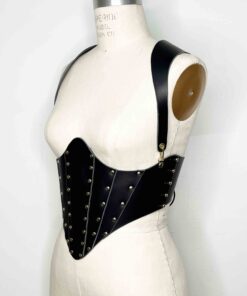 Renaissance leather corset