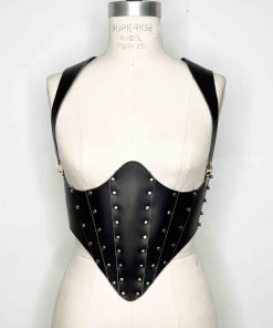Renaissance leather corset