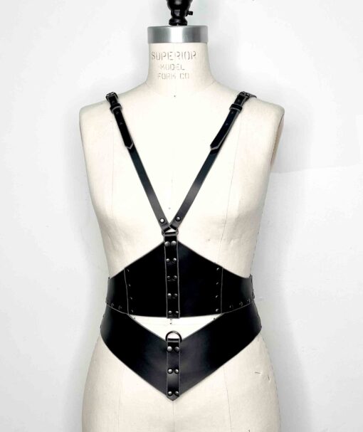 leather waist cincher harness