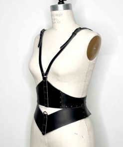 leather waist cincher harness
