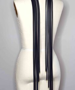 leather collar scarf