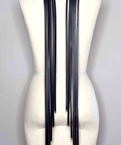 leather collar scarf