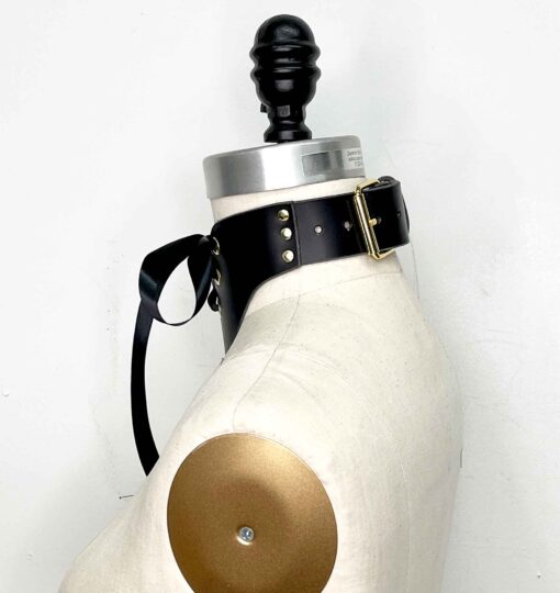 Nox Ribbon Leather Posture Collar - Image 3
