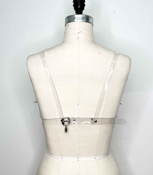 Andromeda Spiked Clear PVC Bra - Image 4