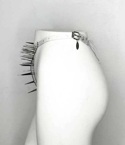 Andromeda Spiked Clear PVC Thong - Image 3