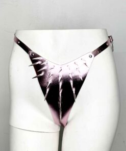 Andromeda Spiked Leather Thong