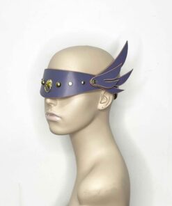 Seraphim Winged Leather Blindfold Visor