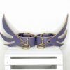 Seraphim Winged Wide Leather Cuffs
