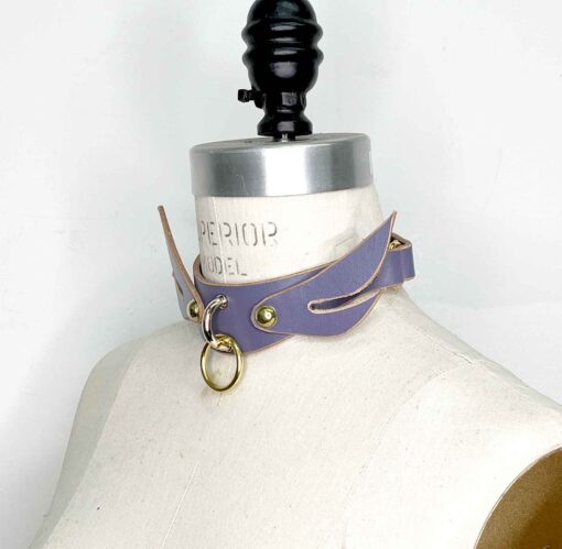 Seraphim Winged Leather Collar - Image 3