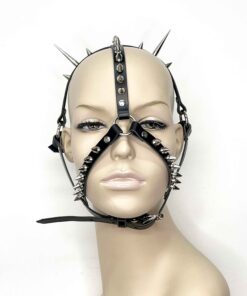 Icarus Spiked Leather Face Mask